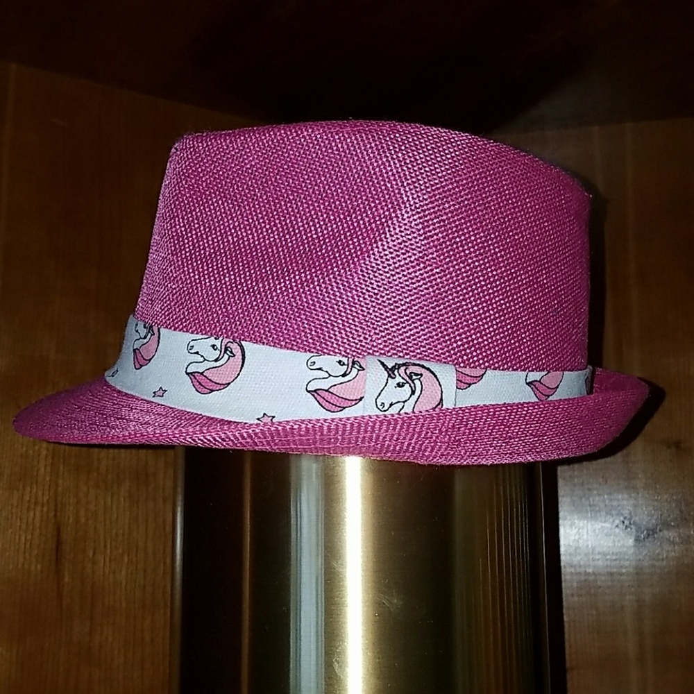 Pink Unicorn Fedora Hat
